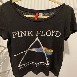 Pink Floyd crop tee